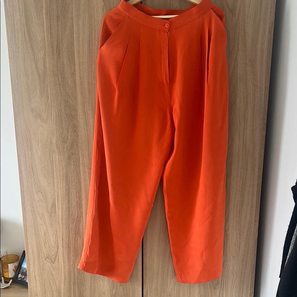 Peter Nygard Orange Wide Leg Jumpsuit